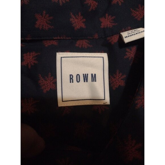 Rowm Big Men’s Blue Red Long Sleeve Casual Floral Shirt Size 2XB New MSRP $59 - Picture 8 of 14
